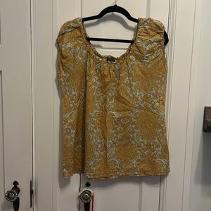 Paisley Cap sleeve top